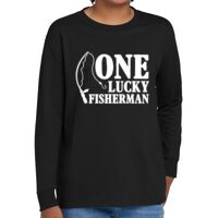 Youth Heavy Cotton 100% Cotton Long Sleeve T Shirt Thumbnail