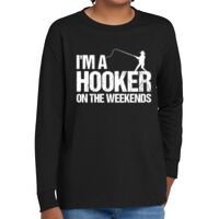 Youth Heavy Cotton 100% Cotton Long Sleeve T Shirt Thumbnail