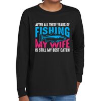 Youth Heavy Cotton 100% Cotton Long Sleeve T Shirt Thumbnail