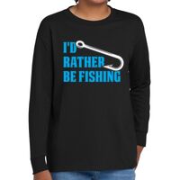 Youth Heavy Cotton 100% Cotton Long Sleeve T Shirt Thumbnail