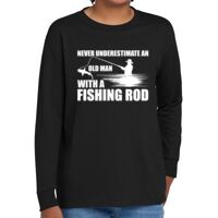 Youth Heavy Cotton 100% Cotton Long Sleeve T Shirt Thumbnail