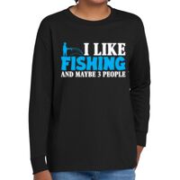 Youth Heavy Cotton 100% Cotton Long Sleeve T Shirt Thumbnail