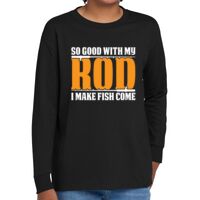 Youth Heavy Cotton 100% Cotton Long Sleeve T Shirt Thumbnail