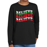 Youth Heavy Cotton 100% Cotton Long Sleeve T Shirt Thumbnail