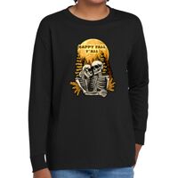 Youth Heavy Cotton 100% Cotton Long Sleeve T Shirt Thumbnail