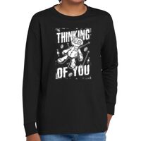 Youth Heavy Cotton 100% Cotton Long Sleeve T Shirt Thumbnail