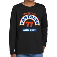Youth Heavy Cotton 100% Cotton Long Sleeve T Shirt Thumbnail