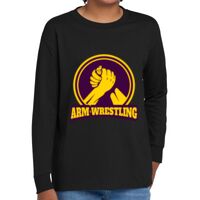 Youth Heavy Cotton 100% Cotton Long Sleeve T Shirt Thumbnail