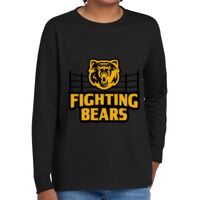 Youth Heavy Cotton 100% Cotton Long Sleeve T Shirt Thumbnail