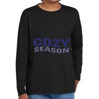 Youth Heavy Cotton 100% Cotton Long Sleeve T Shirt Thumbnail