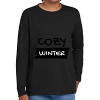 Youth Heavy Cotton 100% Cotton Long Sleeve T Shirt Thumbnail