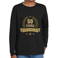 Youth Heavy Cotton 100% Cotton Long Sleeve T Shirt Thumbnail