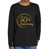 Youth Heavy Cotton 100% Cotton Long Sleeve T Shirt Thumbnail