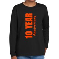 Youth Heavy Cotton 100% Cotton Long Sleeve T Shirt Thumbnail