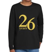 Youth Heavy Cotton 100% Cotton Long Sleeve T Shirt Thumbnail