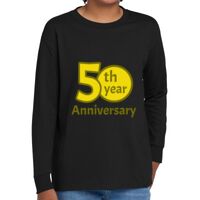 Youth Heavy Cotton 100% Cotton Long Sleeve T Shirt Thumbnail
