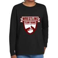 Youth Heavy Cotton 100% Cotton Long Sleeve T Shirt Thumbnail