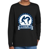 Youth Heavy Cotton 100% Cotton Long Sleeve T Shirt Thumbnail