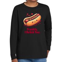 Youth Heavy Cotton 100% Cotton Long Sleeve T Shirt Thumbnail