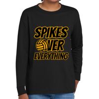 Youth Heavy Cotton 100% Cotton Long Sleeve T Shirt Thumbnail