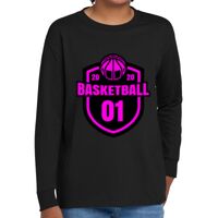 Youth Heavy Cotton 100% Cotton Long Sleeve T Shirt Thumbnail