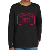 Youth Heavy Cotton 100% Cotton Long Sleeve T Shirt Thumbnail