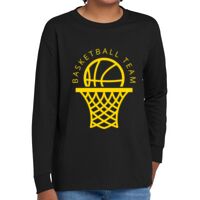 Youth Heavy Cotton 100% Cotton Long Sleeve T Shirt Thumbnail