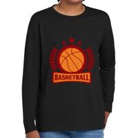 Youth Heavy Cotton 100% Cotton Long Sleeve T Shirt Thumbnail