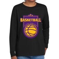 Youth Heavy Cotton 100% Cotton Long Sleeve T Shirt Thumbnail