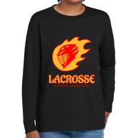 Youth Heavy Cotton 100% Cotton Long Sleeve T Shirt Thumbnail