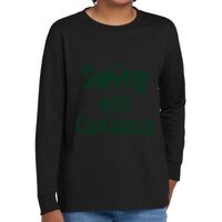 Youth Heavy Cotton 100% Cotton Long Sleeve T Shirt Thumbnail