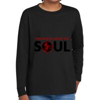 Youth Heavy Cotton 100% Cotton Long Sleeve T Shirt Thumbnail
