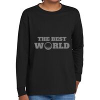 Youth Heavy Cotton 100% Cotton Long Sleeve T Shirt Thumbnail