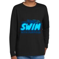 Youth Heavy Cotton 100% Cotton Long Sleeve T Shirt Thumbnail