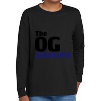Youth Heavy Cotton 100% Cotton Long Sleeve T Shirt Thumbnail