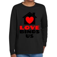 Youth Heavy Cotton 100% Cotton Long Sleeve T Shirt Thumbnail
