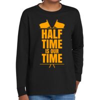 Youth Heavy Cotton 100% Cotton Long Sleeve T Shirt Thumbnail