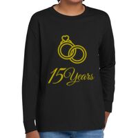 Youth Heavy Cotton 100% Cotton Long Sleeve T Shirt Thumbnail
