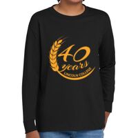 Youth Heavy Cotton 100% Cotton Long Sleeve T Shirt Thumbnail