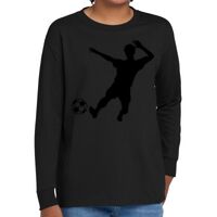 Youth Heavy Cotton 100% Cotton Long Sleeve T Shirt Thumbnail