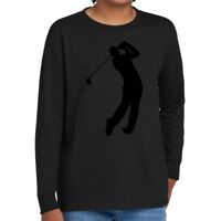 Youth Heavy Cotton 100% Cotton Long Sleeve T Shirt Thumbnail