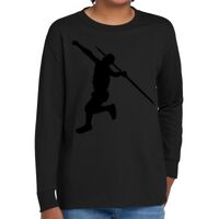 Youth Heavy Cotton 100% Cotton Long Sleeve T Shirt Thumbnail