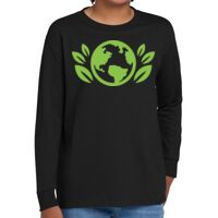 Youth Heavy Cotton 100% Cotton Long Sleeve T Shirt Thumbnail
