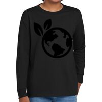 Youth Heavy Cotton 100% Cotton Long Sleeve T Shirt Thumbnail