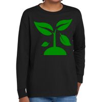 Youth Heavy Cotton 100% Cotton Long Sleeve T Shirt Thumbnail