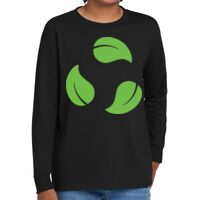 Youth Heavy Cotton 100% Cotton Long Sleeve T Shirt Thumbnail