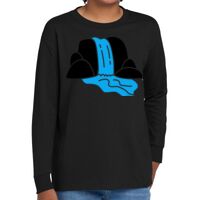 Youth Heavy Cotton 100% Cotton Long Sleeve T Shirt Thumbnail