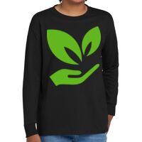 Youth Heavy Cotton 100% Cotton Long Sleeve T Shirt Thumbnail