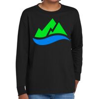 Youth Heavy Cotton 100% Cotton Long Sleeve T Shirt Thumbnail