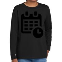 Youth Heavy Cotton 100% Cotton Long Sleeve T Shirt Thumbnail